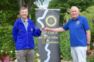 President Russell Wheater with Past President David